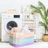 MINTWOOD Design Extra Large Blanket Basket Holder, Living Room Towel Shoe Basket, Rectangle Rope Woven Storage Baskets