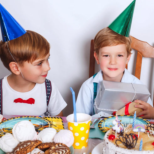 96 Set 24 Pcs Construction Birthday Party Plates Napkins Forks Supplies Tableware Disposable Table Dump Truck Theme