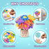 3 4 5 6 7 8 9 AGENTLAN Art & Craft Activity, Poke Fun Flower Bouquet Craft Kit, Fun & Easy Art Kits for Kids, DIY