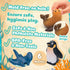 6-Pcs 1-3, Set Ocean Bath Toys for Toddlers No Hole Mold Free Bathtub Toys, Whale Shark Dolphin Penguin Sea Animal