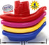 (11") Set 4 Pack Matty's Toy Stop Plastic Nesting/Stacking Tug Boats Red, Blue, Pink & Yellow Gift Bundle, Perfect