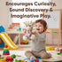 Love By Emi Interactive Recording Plush Toy for Toddlers Press to Record & Play, Touch-Activated Sound Play, Fun Songs