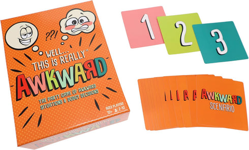 TDC Games Awkward Card Game - A Funny Party Game to Learn How Friends Handle Uncomfortable Situations