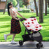 Burbuja Car Seat Cover for Baby, Cherries with Bow Car Seat Canopy Nursing Cover for Breastfeeding, Multi-use