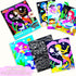 BAOXUE Scratch Art for Kids, Mermaids Black Rainbow Scratch Paper Set for DIY Activity and Party Games