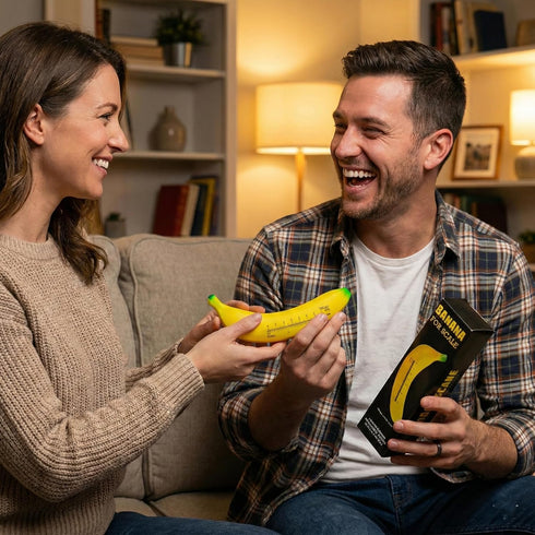 7" Banana for Scale - The Official Internet Measurement Tool - Foam Banana with Ruler - Funny Gag Gift Box, Novelty
