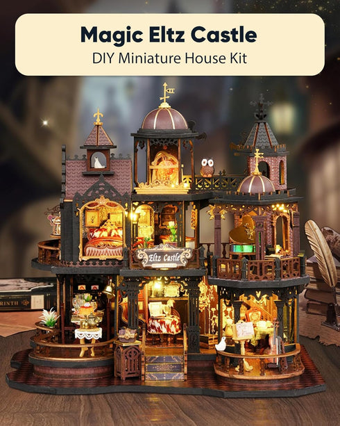 DIY Miniature House Kit, DIY Dollhouse Kit for Adults to Build, Mini House Kit with LED, Mayberry Street Miniatures