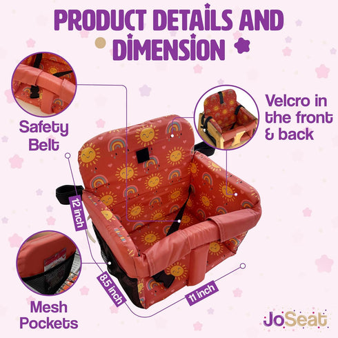 Shopping Cart Seat Cover for Baby, High Chair & Grocery Seat Protector, Padded Chair Covers for Restaurant Seats