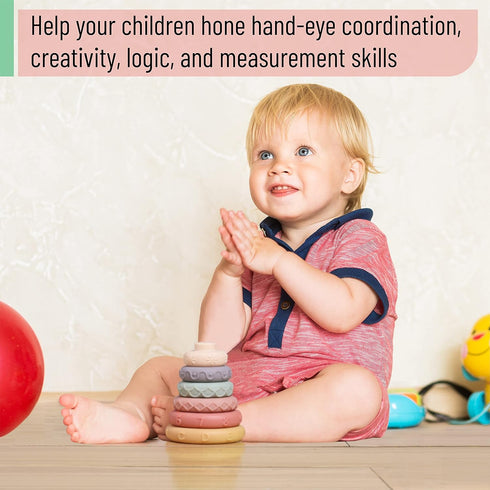 Mr. Pen Stacking Rings Toy, 6 pcs Baby Stacking Toys for Infants, Stacking Rings Baby Toy