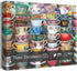 PPuzzling 1000 Teacups Puzzle for Adults Pieces, Colorful Tea Time Jigsaw Puzzles Features Classical Coffee Tea Cups