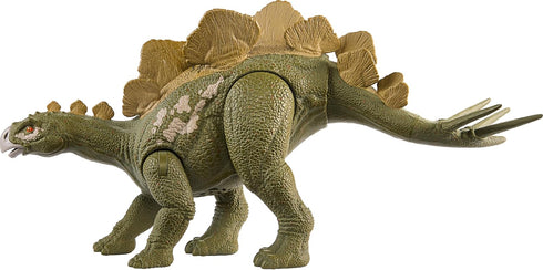 Jurassic World Wild Roar Hesperosaurus Dinosaur Figure with Roar Sound & Attack Action, Posable Toy
