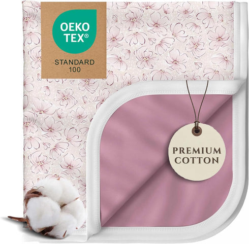 Pobibaby Premium Baby Blanket, Soft Stretchy Quilt for Babies, Toddlers, Kids (Blossom)