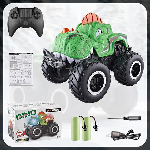 1:20 4-7, 2.4GHz 2 360 3-5 Monster Truck Toys, Waterproof Dinosaur Monster Trucks for Boys Age All Terrain RC Cars