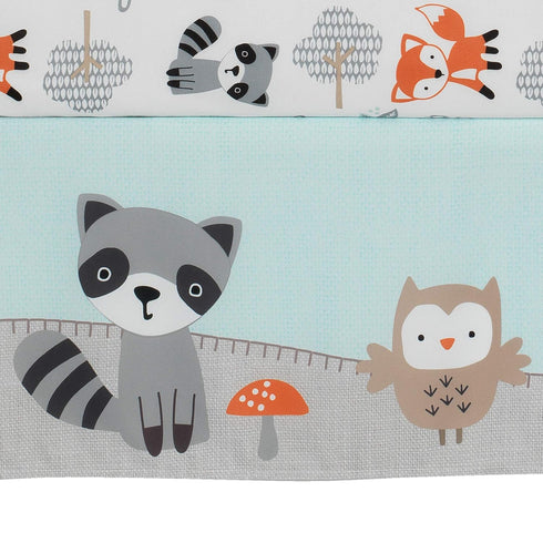 Bedtime Originals 3Piece Set, Woodland Friends Crib Bedding Multicolor