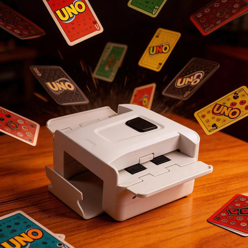 1-2 (2000mAh) Automatic Card Shuffler Deck, Rechargeable Card Shuffler Machine, Portable One-Press Electric Poker