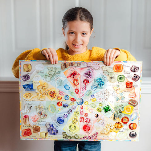 eeBoo Love of Crystals and Gems Puzzle, 100 PC, 1 EA