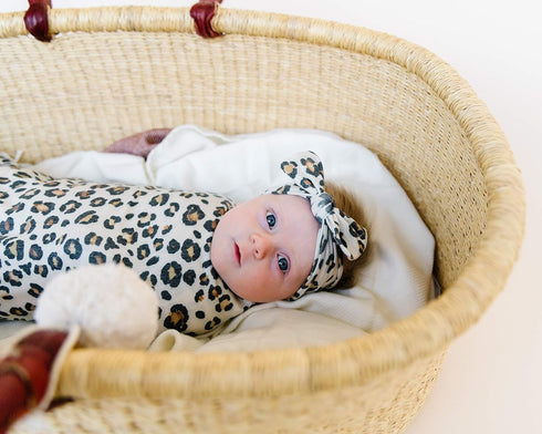Zara Design Large Premium Knit Baby Swaddle Blanket by Copper Pearl