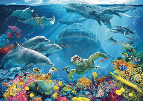 Ravensburger 'Life Underwater' Large Format Jigsaw Puzzle | 300 Unique Pieces | Softclick Technology Ideal for Kids and Adults | FSC-Certified