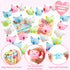 28 Packs JOYIN Valentines Day Gifts for Kids, Axolotl Mochi Squishy Toy with Funny Valentines Day Cards for Kids School