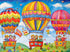 Cross & Glory 1000 Piece Jigsaw Puzzle - Floating on Cloud Nine, Vibrant Hot Air Balloon Fantasy Picture