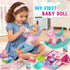 12 Set 3 4 5 6 26pcs Horse/2 3-5-7 Golray in Baby Doll Toys with Stroller for Year Old Girl - Babydoll with Accessories