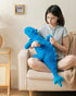 5Lbs 35.4", Weighted Stuffed Animal Blue Soft Dragon Plush Toy, Weighted Dragon Stuffed Animal for Kids and Adults