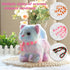 Easfan Walking Kitty Plush Toy, Electric Interactive Rainbow Cat Stuffed Animal, Meowing Kitten Pet Toy for Kids
