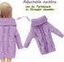 BJDBUS Winter Turtleneck Sweater Clothes for 11.5 inch Girl Doll Accessories in Purple