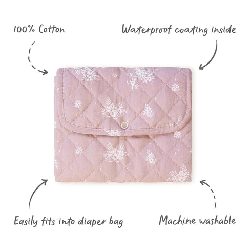 Portable Diaper Changing Pad - Waterproof Travel Baby Changing Mat - Foldable Compact Diaper Change Pad - Lightweight