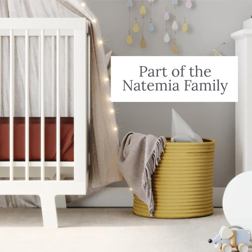 100% 28' 52', Natemia Organic Cotton Crib Sheets for Boys and Girls - Made in Turkey, Silky Soft and Hypoallergenic