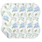 KICPOAY Muslin Baby Burp Cloths, Blue Floral Hydrangeas with Leaves Baby Bibs Rags