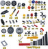 720Pcs Sets Pack Technical Cars Gears Cross Axles Technical Parts Accessories Wheels Connectors Pieces Chain Link Pins