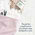 Set 3 Esembly Ditty Bag Trio - Reusable Waterproof Wet Bags for Cloth Diapers, Swimsuits, Toiletries, and Snacks