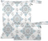 Burbuja Ornate Mandala Medallions Wet Dry Bags for Baby Cloth Diaper 2 Pack,