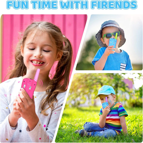 Selieve 3 Pack, 3-12 3 5-8 Walkie Talkies for Kids Toys for Year Old Boys or Girls, KM Range Indoor Outdoor Activity