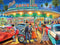 White Mountain Puzzles American Drive-in 1000 Piece Jigsaw Puzzle