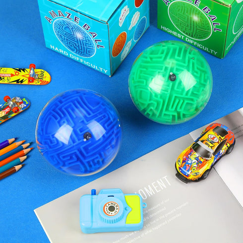 Sumind 4 Pcs 3D Puzzle Maze Ball, Magic Brain Teasers Games for Adults Teens Hard Challenges