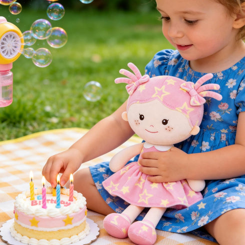 14" Onetoo First Baby Doll Plush Baby Girls Dolls Rag Doll Soft Baby Doll for Girls Sleeping Cuddle Buddy Doll Wear