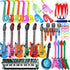smilixin Inflatable Guitar Set - Rock Star Toy with Inflatable Guitar, Bass, Piano,