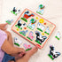 2-Pack Melissa & Doug Wooden Light-Activated Sound Puzzle for Toddler and Preschool Boys and Girls Farm Animals
