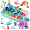 sikmcle 36 PCS Pet Sensory Bin with 2 Color of Moldable Sensory Sand,Pet