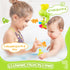 18months+ EKU Dinosaur Bath Toys for Kids Toddler Age Mold Free Water Wheels and Fishing Games Bathtub Tub Bath Time