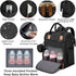 Yeerovan Backpack Mommy Backpack (3037-Black) Baby Diaper Bag with Changing Station Travel Bags Boys Girls