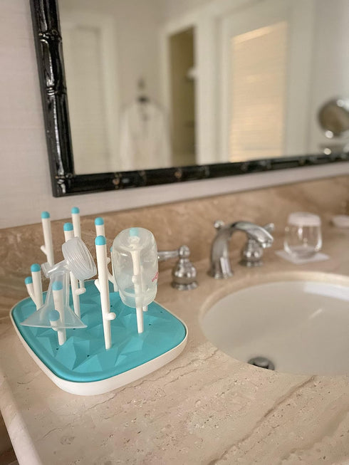 Lollaland - Baby Bottle Drying Rack | Drying Rack for Baby Bottle Accessories | Sturdy, High Capacity, Space Saving