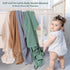 GUNTAIL 2 Pack 41 41 inches Muslin Swaddle Blankets for Newborn, Breathable Soft Receiving Blanket, Large x Swaddle