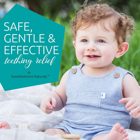2 oz Certified Organic Teething Oil - Ease Teething Discomfort & Sore Gums Quickly & Effectively - Natural Vegan