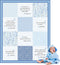 Oudain Christian Baby Blanket, 30x40 Inch, Bible Verses, Flowers, Baptism Gift for Newborn Kids
