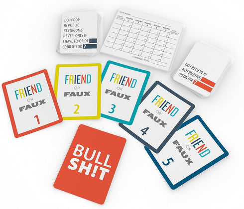 Games Adults Play Friend or Faux: A Game of Ridiculously Revealing Questions