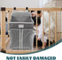 BESPORTBLE Hanging Storage Bag and Diaper Organizer for Nursery, Multi-pocket Gray Fabric Hanging Organizer for Crib