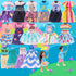 Miunana 21 PCS Girl Doll Clothes Dress Outfits & Shoes for 4-6 Inch Dolls, Includes 4 Pairs of Shoes